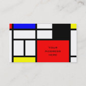 MOSAIC rechthoeken vierkantjes gekleurd I + uw ide Visitekaartje (Achterkant)