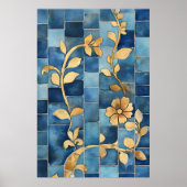Mosaic reminiscent of traditional Moroccan styles, Poster (Voorkant)