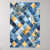 Mosaic reminiscent of traditional Moroccan styles, Poster (Voorkant)