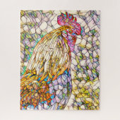 Mosaic Rooster Jigzaag Puzzle Legpuzzel (Verticaal)