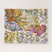 Mosaic Rooster Jigzaag Puzzle Legpuzzel (Horizontaal)