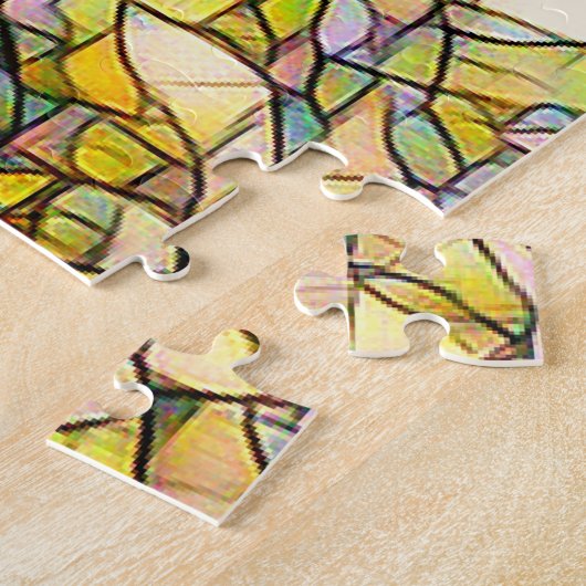 Mosaic Rooster Jigzaag Puzzle Legpuzzel (Zijkant)