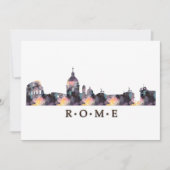 Mosaic Silhouette van Rome Skyline Kaart (Voorkant)
