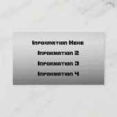 Mosaic Silver Metal Kijkers Visitekaartjes (Achterkant)