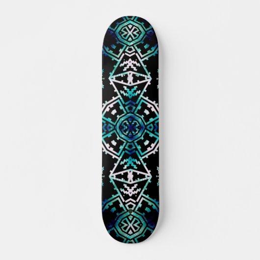 Mosaic Soundwave Cross Persoonlijk Skateboard (Voorkant)