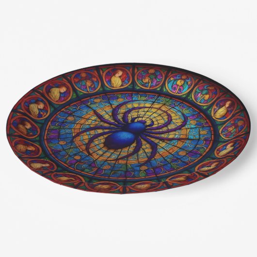 Mosaic Spider Papieren Bordje (Gekanteld)