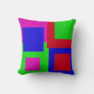 Mosaic Square Blocks Abstracte Throw Cushion Kussen