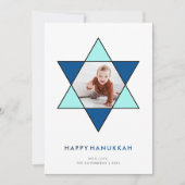 Mosaic Star | Hanukkah-fotokaart Feestdagenkaart (Voorkant)