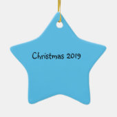 Mosaic Star-Ornament Keramisch Ornament (Achterkant)