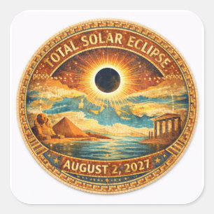 Mosaic Stijl 2027 Eclipse Vierkante Sticker