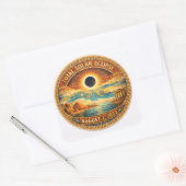 Mosaic Stijl 2027 Eclipse Vierkante Sticker (Envelop)