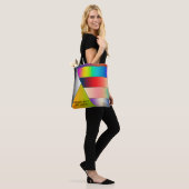 MOSAIC streept driehoeksgradiënten I + uw ideeën Tote Bag (Op model)