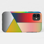 MOSAIC strepen driehoeken met kleur II + uw ideeën Case-Mate iPhone Case (Achterkant (horizontaal))