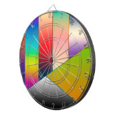 MOSAIC strepen driehoeken met kleur II + uw ideeën Dartbord (Voorkant Rechts)