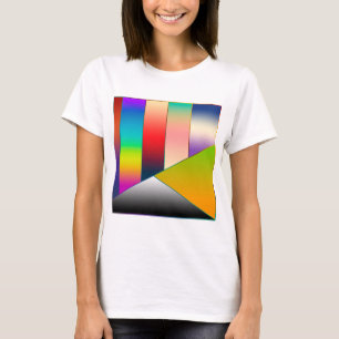 MOSAIC strepen driehoeken met kleur II + uw ideeën T-shirt