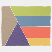 MOSAIC strepen driehoeken met kleurcode I + uw ide Fleece Deken (Voorkant (Horizontaal))