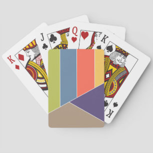 MOSAIC strepen driehoeken met kleurcode I + uw ide Pokerkaarten