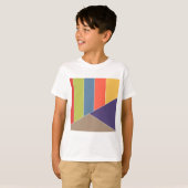 MOSAIC strepen driehoeken met kleurcode I + uw ide T-shirt (Voorkant volledig)