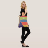 MOSAIC strepen driehoeken met kleurcode I + uw ide Tote Bag (Op model)