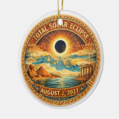 Mosaic Style 2027 Eclipse Keramisch Ornament (Links)