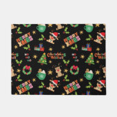 Mosaic Style Christmas Gift Wrap Deurmat (Voorkant)