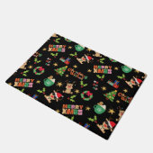 Mosaic Style Christmas Gift Wrap Deurmat (Schuin)