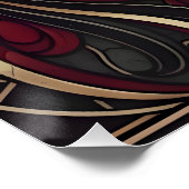 Mosaic Style Horse Wall Art Poster Decor Gift (Hoek)