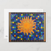 Mosaic Sun Briefkaart (Voorkant / Achterkant)