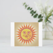 Mosaic Sun Briefkaart (Staand voorkant)