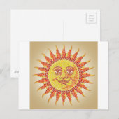 Mosaic Sun Briefkaart (Voorkant / Achterkant)