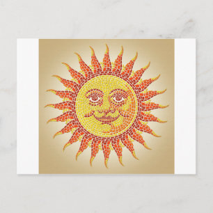 Mosaic Sun Briefkaart