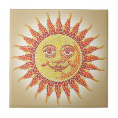 Mosaic Sun Tegeltje (Voorkant)