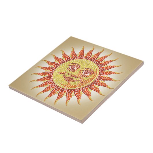 Mosaic Sun Tegeltje (Zijkant)