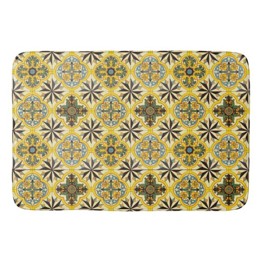 Mosaic Tegel Pattern Bath Mat (Voorkant)