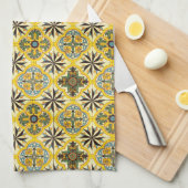 Mosaic Tegel Pattern Kitchen Towels Theedoek (Quarter Fold)