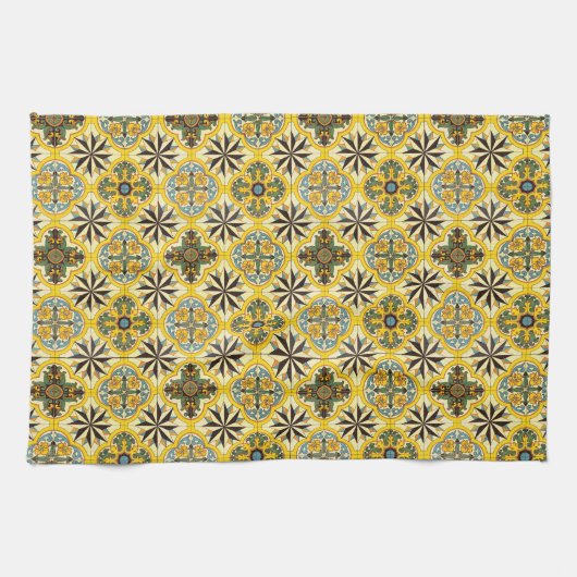Mosaic Tegel Pattern Kitchen Towels Theedoek (Horizontaal)