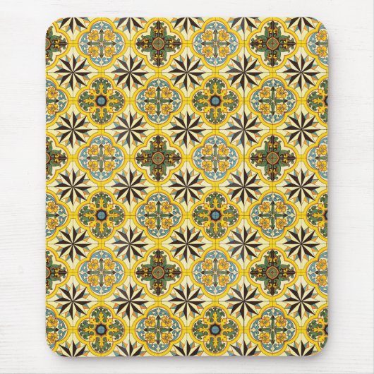 Mosaic Tegel Pattern Mousepad Muismat (Voorkant)