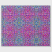 Mosaic Tegel Pattern Paars and Blue Green Boho Cadeaupapier (Vlak)