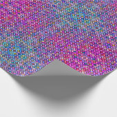 Mosaic Tegel Pattern Paars and Blue Green Boho Cadeaupapier (Hoek)