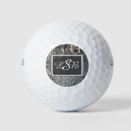Mosaic Tegels Snakeskin Patroon Elegant Monogram Golfballen