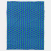 Mosaic Tile Blauwe en Groene Fleece Dekens (Voorkant)