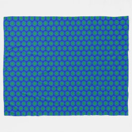 Mosaic Tile Blauwe en Groene Fleece Dekens