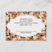 Mosaic Tile Hairdresser Salon Appointment Afsprakenkaartje (Achterkant)