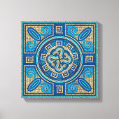 Mosaic Tile Ornament Canvas Afdruk (Voorkant)