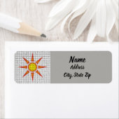 Mosaic Tiles Oranje Yellow Sun Southwest Sun Etiket (Insitu)