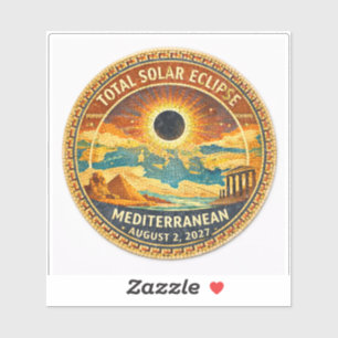 Mosaic Totale Zonsverduistering 2027 sticker