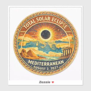 Mosaic Totale Zonsverduistering 2027 sticker