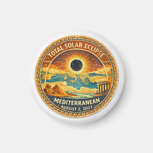Mosaic Totale Zonsverduistering 2027 sticker Magneet