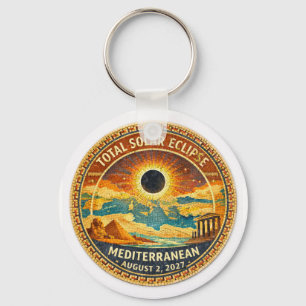 Mosaic Totale Zonsverduistering 2027 sticker Sleutelhanger