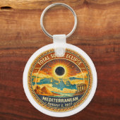 Mosaic Totale Zonsverduistering 2027 sticker Sleutelhanger (Voorkant)